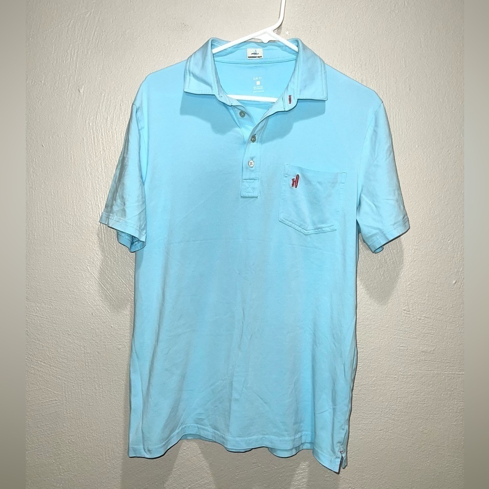 Johnnie-O Hanging Out Blue Slim Fit Polo Shirt